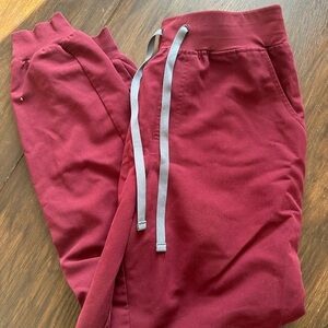 Figs Burgundy Joggers